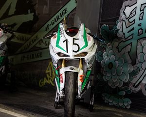 Preview wallpaper motorcycle, bike, white