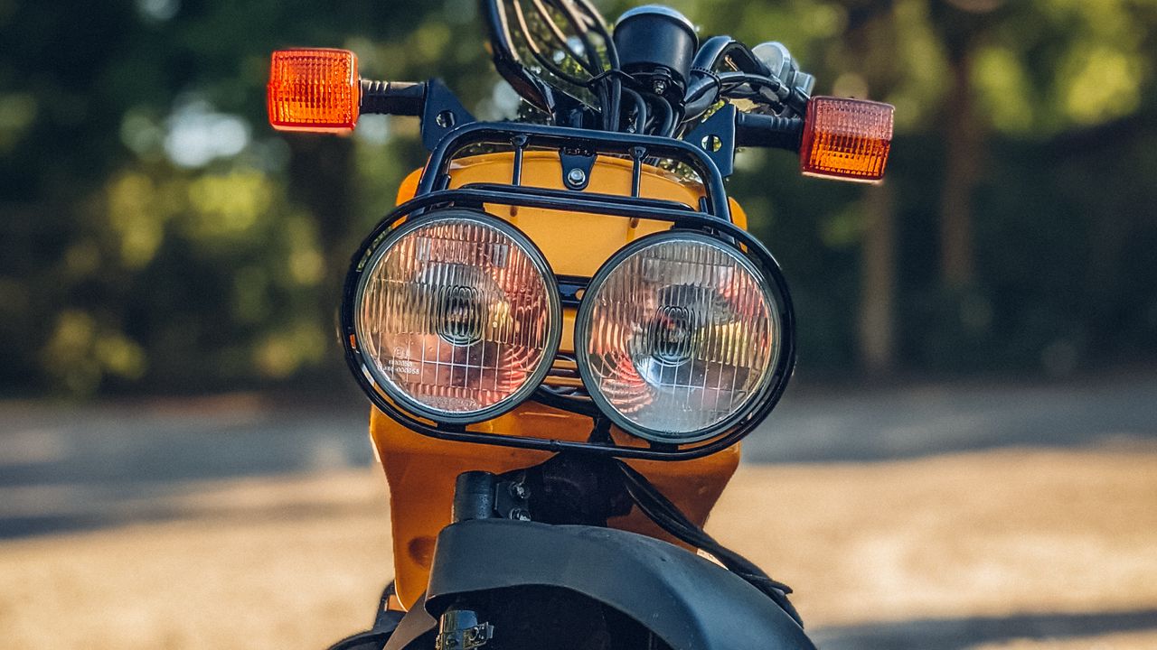 Wallpaper motorcycle, bike, yellow, headlights