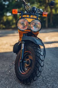 Preview wallpaper motorcycle, bike, yellow, headlights