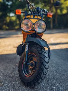 Preview wallpaper motorcycle, bike, yellow, headlights