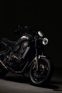 Preview wallpaper motorcycle, black, dark