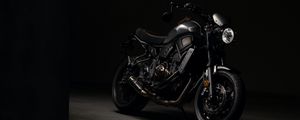 Preview wallpaper motorcycle, black, dark