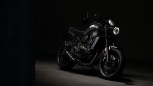 Preview wallpaper motorcycle, black, dark