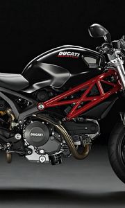 Preview wallpaper motorcycle, ducati monster, black, bike
