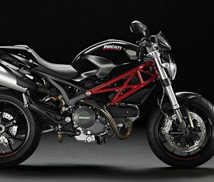 Preview wallpaper motorcycle, ducati monster, black, bike