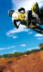 Preview wallpaper motorcycle, extreme, racer, trick, back