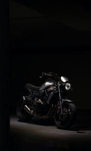Preview wallpaper motorcycle, headlight, dark