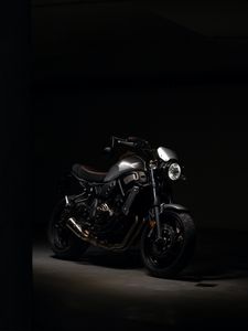 Preview wallpaper motorcycle, headlight, dark
