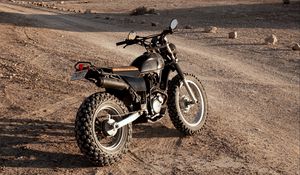 Preview wallpaper motorcycle, motorcycling, desert, rocks
