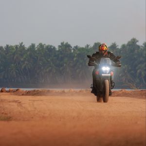 Preview wallpaper motorcycle, motorcyclist, bike, moto, ride