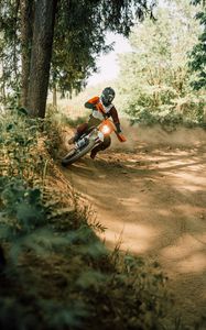 Preview wallpaper motorcycle, motorcyclist, cross, bike, extreme