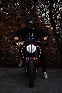 Preview wallpaper motorcycle, motorcyclist, helmet, bike, black