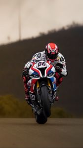Preview wallpaper motorcycle, motorcyclist, racing, speed