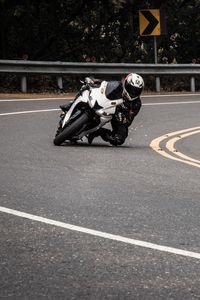 Preview wallpaper motorcycle, motorcyclist, speed, track