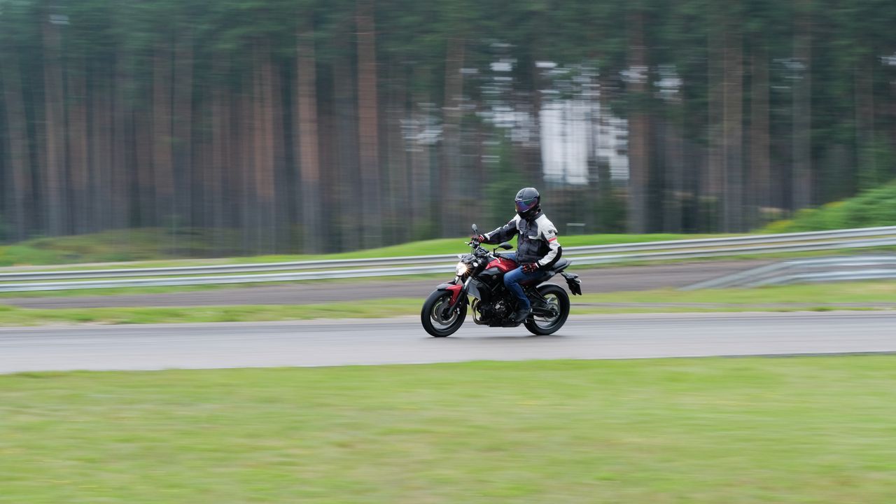 Wallpaper motorcycle, motorcyclist, speed, road, blur, moto