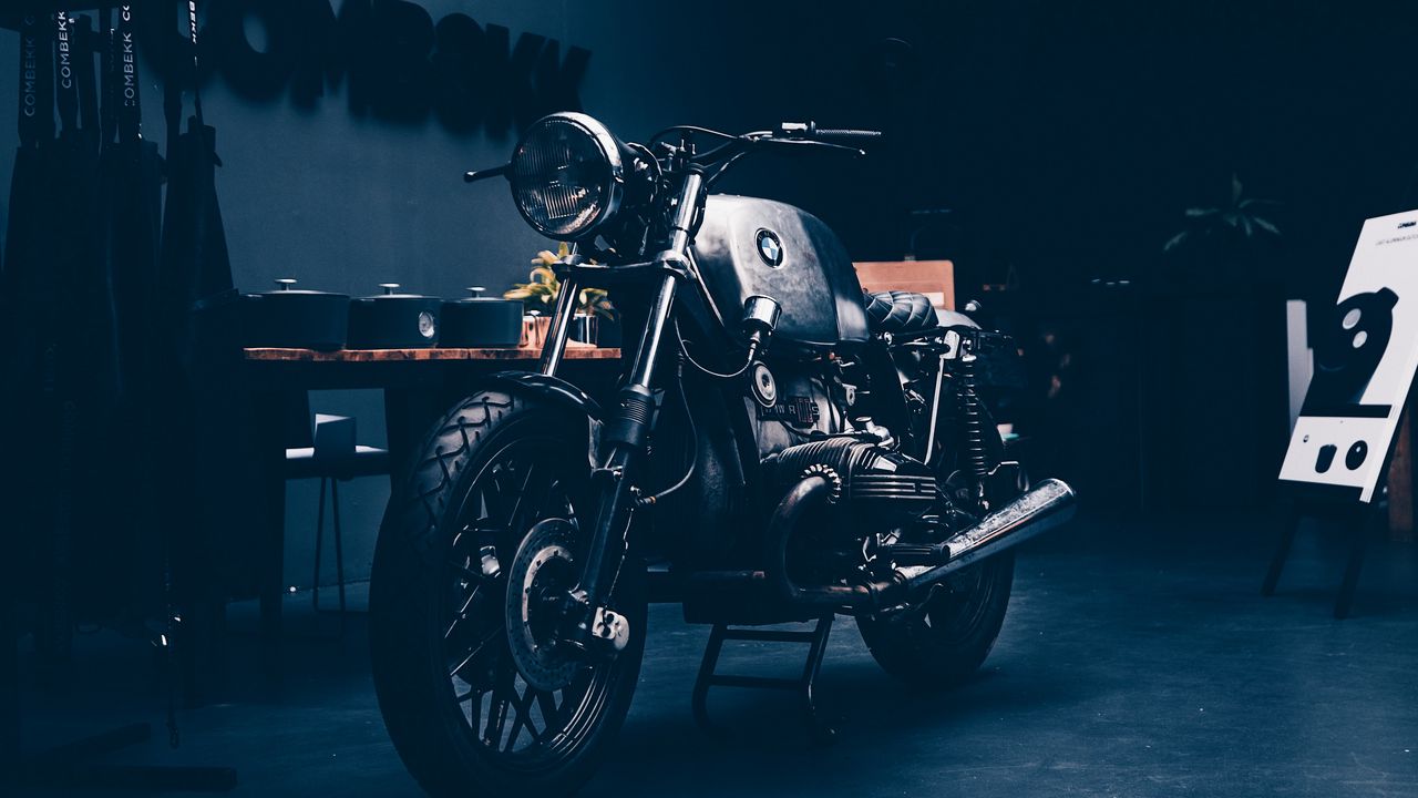 Wallpaper motorcycle, retro, headlight