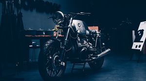 Preview wallpaper motorcycle, retro, headlight