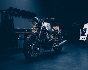 Preview wallpaper motorcycle, retro, headlight