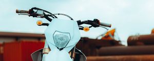 Preview wallpaper motorcycle, retro, steering wheel