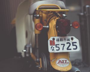 Preview wallpaper motorcycle, scooter, numbers