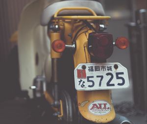 Preview wallpaper motorcycle, scooter, numbers