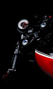 Preview wallpaper motorcycle, speedometer, rudder, steering