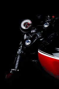 Preview wallpaper motorcycle, speedometer, rudder, steering