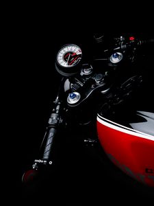 Preview wallpaper motorcycle, speedometer, rudder, steering