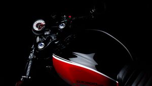 Preview wallpaper motorcycle, speedometer, rudder, steering