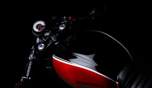 Preview wallpaper motorcycle, speedometer, rudder, steering