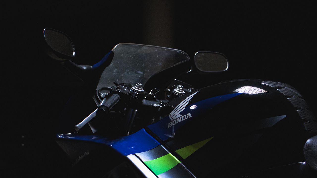 Wallpaper motorcycle, speedometer, steering wheel, motor