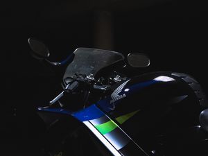 Preview wallpaper motorcycle, speedometer, steering wheel, motor