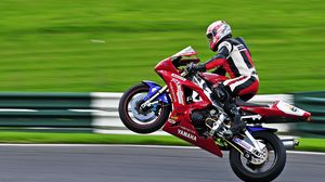 Preview wallpaper motorcycle, yamaha, the rear wheel, sport