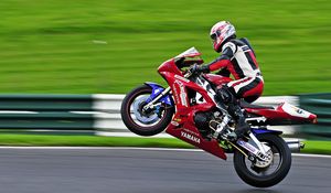 Preview wallpaper motorcycle, yamaha, the rear wheel, sport