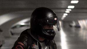 Preview wallpaper motorcyclist, helmet, gloves