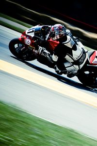 Preview wallpaper motorcyclist, motorsport, movement, outfit