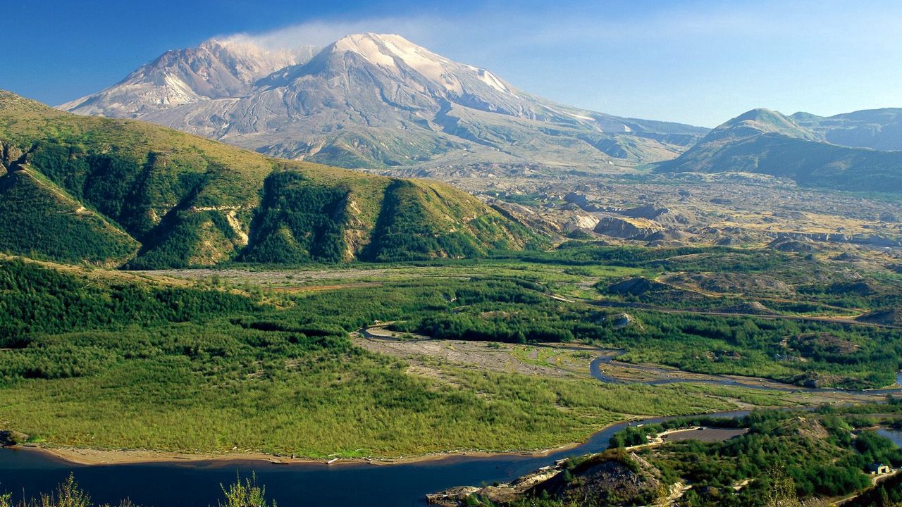 Wallpaper mount st helens, washington, valley, mountains