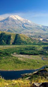 Preview wallpaper mount st helens, washington, valley, mountains