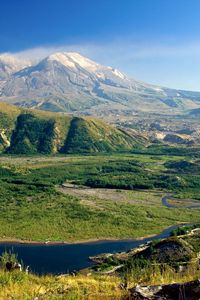 Preview wallpaper mount st helens, washington, valley, mountains