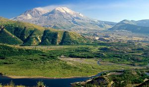 Preview wallpaper mount st helens, washington, valley, mountains