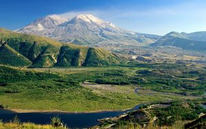 Preview wallpaper mount st helens, washington, valley, mountains