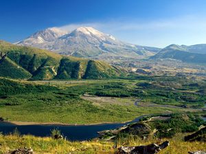 Preview wallpaper mount st helens, washington, valley, mountains