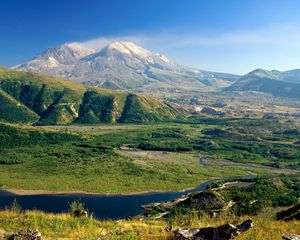 Preview wallpaper mount st helens, washington, valley, mountains