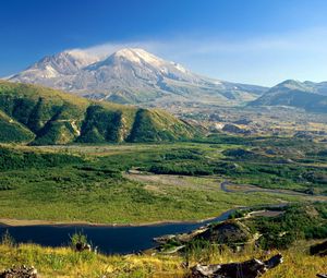 Preview wallpaper mount st helens, washington, valley, mountains