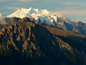 Preview wallpaper mountain, alps, switzerland, top