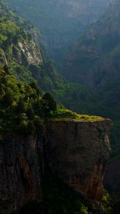 Preview wallpaper mountain, canyon, cliff, river