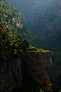 Preview wallpaper mountain, canyon, cliff, river