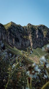 Preview wallpaper mountain, cliff, landscape, nature, wild