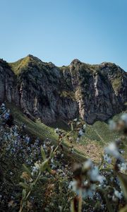 Preview wallpaper mountain, cliff, landscape, nature, wild