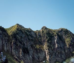 Preview wallpaper mountain, cliff, landscape, nature, wild